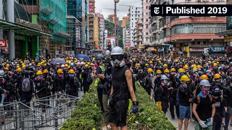 Hong Kong Convulsed By Protest As Police Fire Tear Gas Into Subway The New York Times