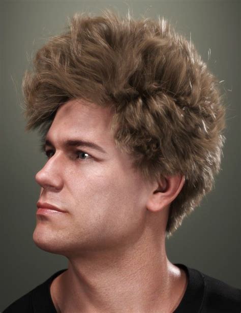 Sp Hair 011 For Genesis 3 And 8 Males 3d Hair For Daz Studio