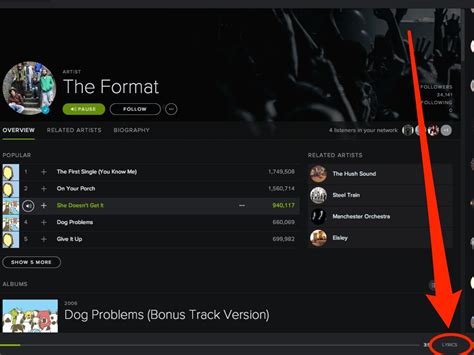 Ysk There Is A Lyrics Button Near The Bottom Right Corner Of Spotify