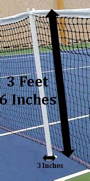 If the net used is a doubles one, then the net has to be supported by 2 singles sticks at a height of 3 and a half feet. rules_tennis_singles_court_singles_stick_dimensions - FTP ...