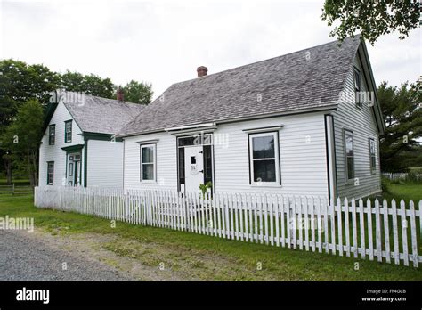 Houses in Sherbrooke Village in Nova Scotia, Canada. The historic