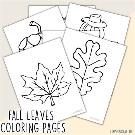 Free Printable Coloring Pages Fall Leaves