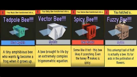 Getting Every Mythic Bee And Ted Shy Bee Bee Swarm Simulator