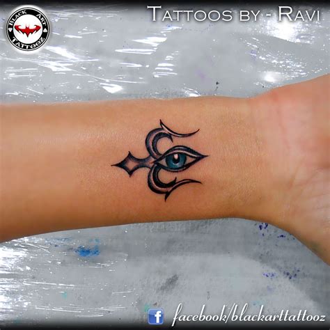 Home hand tattoos third eye hand tattoo design. "Trishul with an eye " another custom designed for Hiral ...