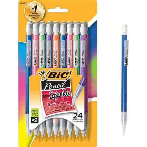 Bic Mechanical Pencils Medium Point 07mm 24 Ct
