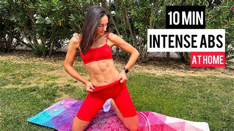 10 Min Ab Workout At Home Intense Abs And Core Exercises No Equipment Sixpack Activation