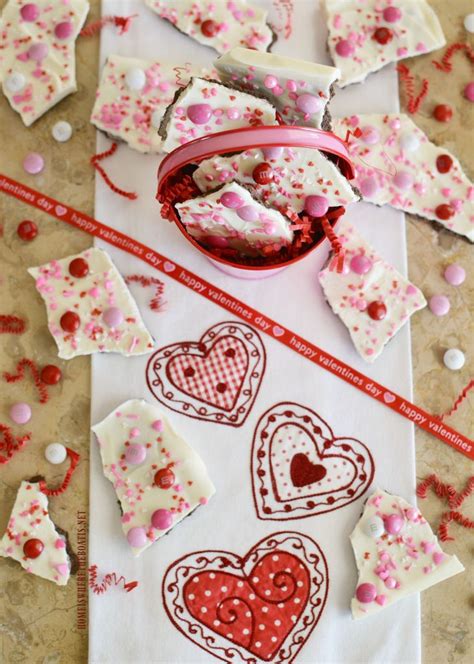 An Easy No Bake Treat Valentines Day Bark No Bake Treats Baking