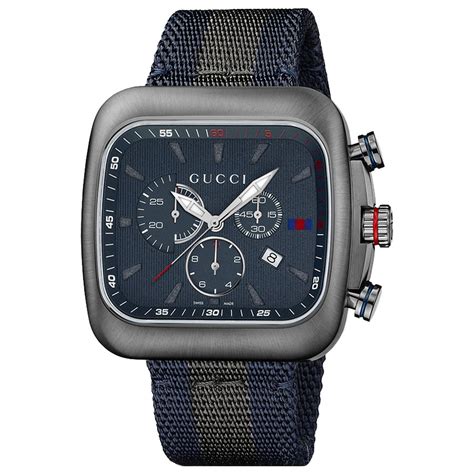 Gucci Ya131203 Mens G Coupe Blue Quartz Watch