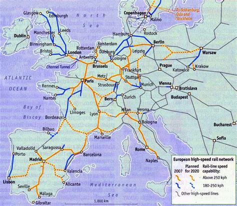 Train Route Map Of Europe Map Of Northeast United States