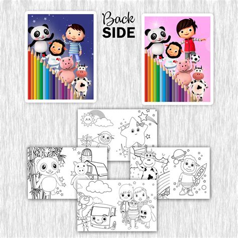 Little Baby Bum Coloring Books With Crayons For Party Favors Etsy