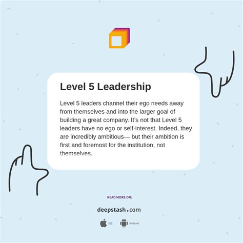 Level 5 Leadership Deepstash