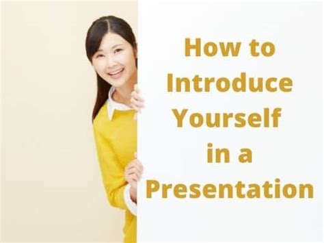 How To Introduce Yourself In A Presentation With Examples 2022