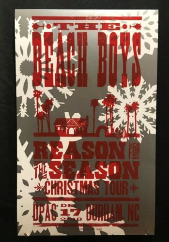 Hatch Show Print Poster The Beach Boys Christmas Tour Dpac Dec 17