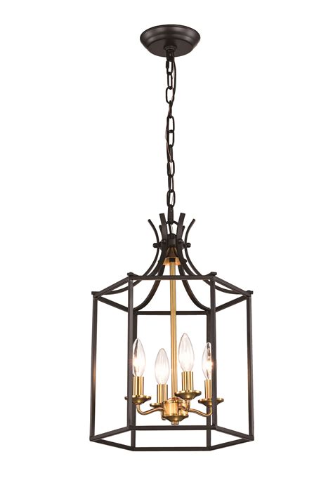 Gold lanterns lantern chandelier lantern pendant lighting iron chandeliers candle style chandelier large pendant lighting cage chandelier lantern lights pendant light fixtures. 4-Light Statement Black and Gold Lantern Chandelier ...