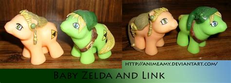 Baby Zelda And Link By Customlpvalley On Deviantart