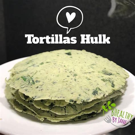 Recetas de tortillas de espinaca y muchas más recetas de como hacer tortillas. Healthy By Jane Tortillas Hulk - Healthy By Jane