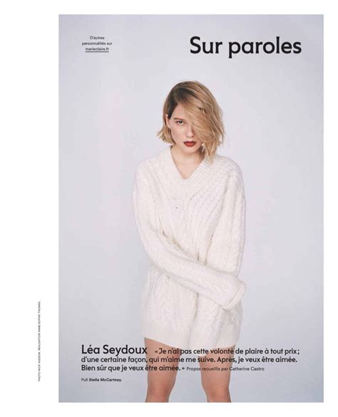Lea Seydoux Marie Claire France Photoshoot L A Seydoux Photo Fanpop
