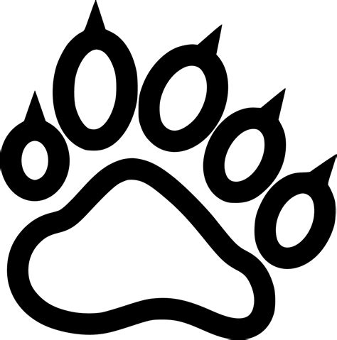 ✓ click to find the best 19 free fonts in the paws style. Paw Print Elementary Mascot Bear Cat Tiger Svg Png Icon ...