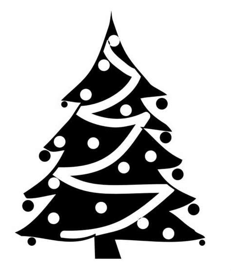 The christmas tree is a tradition that we celebrate in every christmas day. Black And White Clipart Christmas Tree | Free download on ...