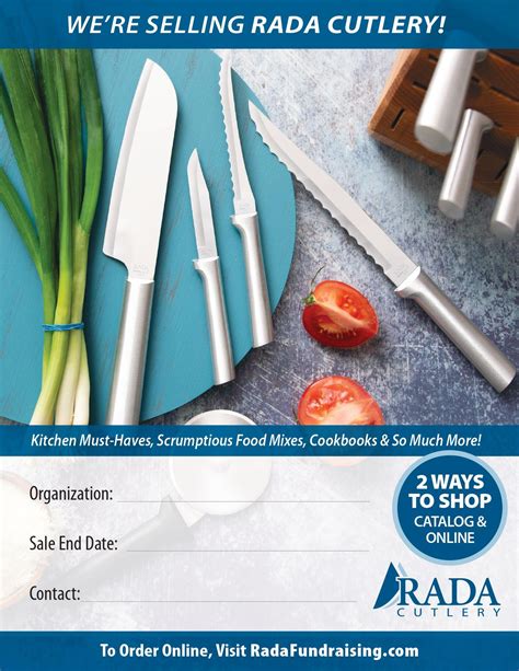 Fundraising Printable Poster Rada Cutlery Rada Cutlery