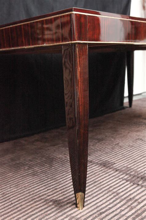 art deco rosewood and gilded albert fournier dining table for sale at 1stdibs fournier furniture