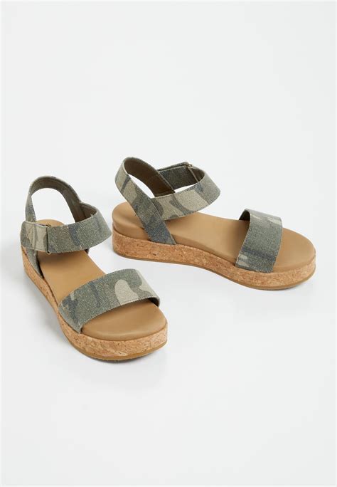 Felicity Green Camo Platform Sandal Platform Sandals Green Camo Sandals