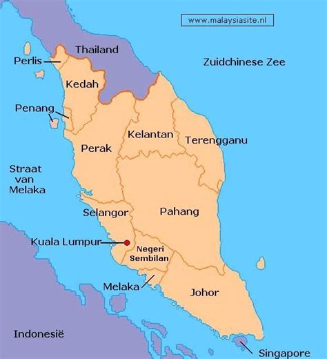 Map Of Malaysia West Coast Maps Of The World