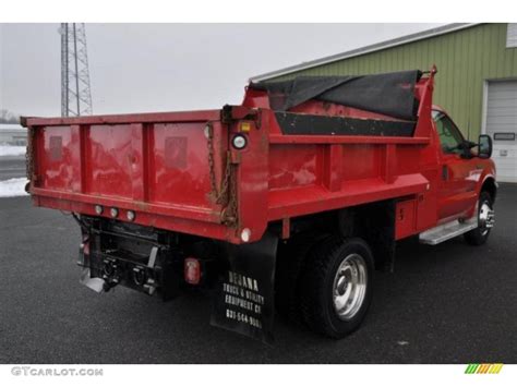 2000 Red Ford F550 Super Duty Xl Regular Cab 4x4 Dump Truck 44735927