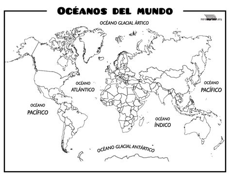 Mapa Del Mundo Para Colorear Para Niños Hay Niños