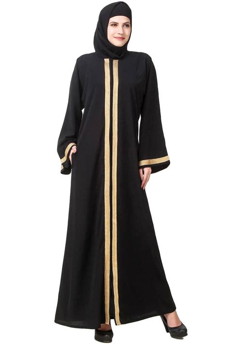 Mybatua Black Polyester Arabian Style Islamic Wear For Women Muslim