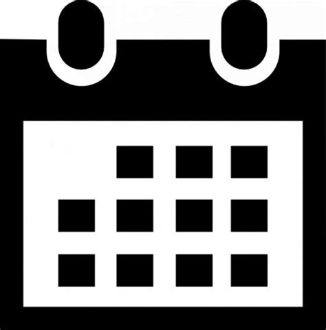 Free Icon Calendar Icon In Black