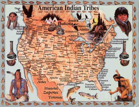 American Indian Tribes Map North American Tribes Native American History American Heritage