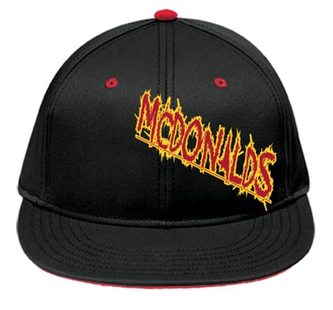 MCDONALDS MCDONALDS - Flat Bill Flex Hat -13-725 - 13-7252027 - Custom png image
