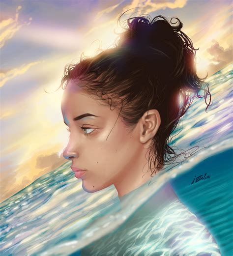 Island Girl Digital Painting 2000x2200px Rart