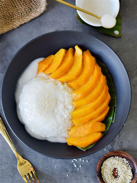 Mango Sticky Rice Coconut Rice Recipe Elavegan
