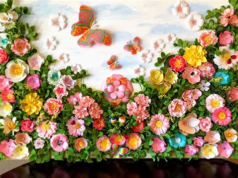 Paper Flowers Wall Art 🌺🌺🌸🌸 Paper Flower Wall Paper Flowers Maya