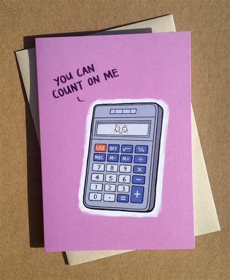 You Can Count On Me Card Etsy I Card Printed Cards Cards