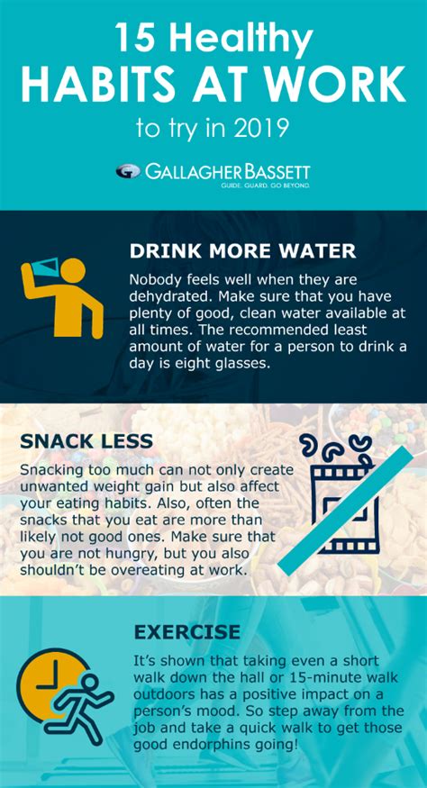 15 Healthy Habits At Work To Try In 2019