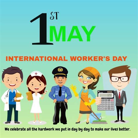 The connection between may day and labor rights began in the united states. INTERNATIONAL WORKERS DAY POSTER Template | PosterMyWall
