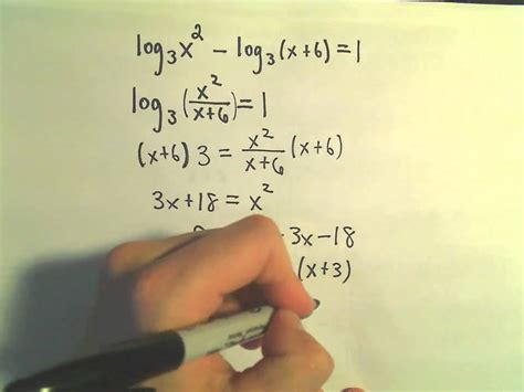 Solving Logarithmic Equations Example Youtube