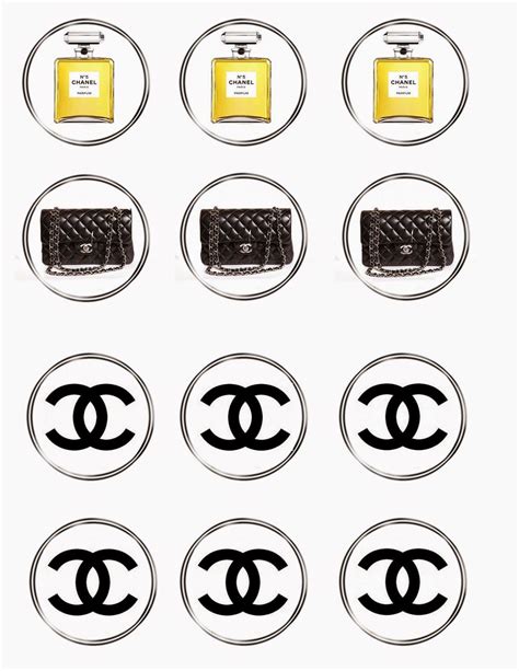 Chanel Toppers Etiquetas O Stickers Para Imprimir Gratis Chanel