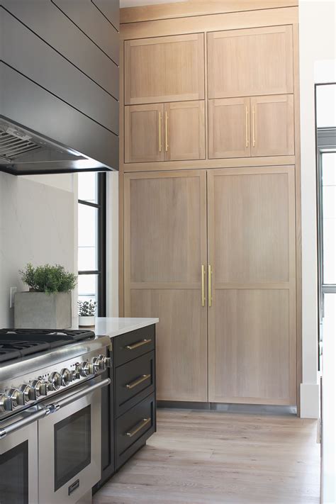 Modern kitchen with black and rift sawn white oak cabinets with open. Our New Modern Kitchen: The Big Reveal! - The House of ...