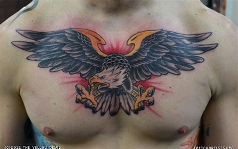 50 Popular Eagle Chest Tattoos Ideas With Meanings