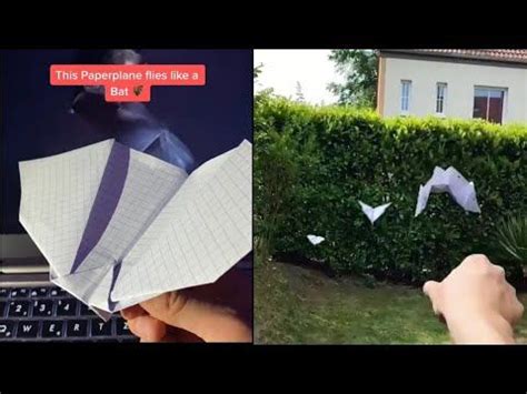 How to Make Bat Paperplane || Tutorial to Fold A Bat ...