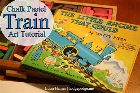 Train Chalk Pastel Art Tutorial - Hodgepodge This is a very easy pastel to paint!
