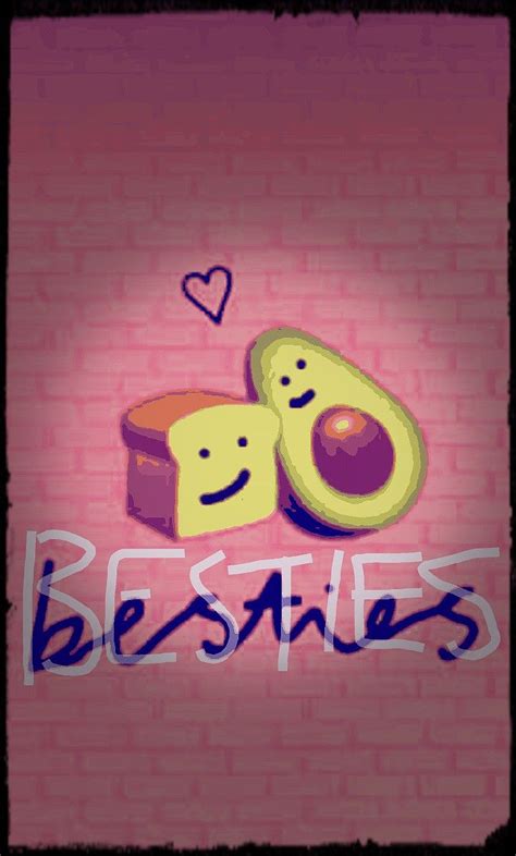 Avocado and toast besties wallpaper designed and created by