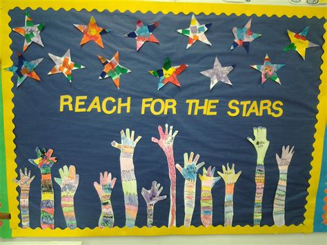 Reach For The Stars Bulletin Board Star Bulletin Boards Birthday