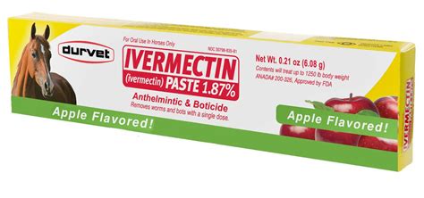 Lyphar bieten zuverlässige qualität ivermectin preis. DURVET IVERMECTIN PASTE TUBE 1.87% WORMER BOTS PARASITES ...