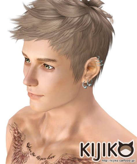 Faux Hawk For Male Free Downloads For The Sims3 Kijiko Sims Hair