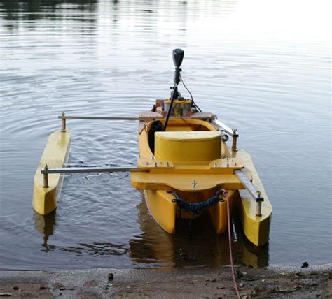 Canoeing is one of the fastest growing water sports around. diy canoe stabilizer | Brian's Folding Outriggers for Motorized Kayak | THE FISHING KAYAK ...